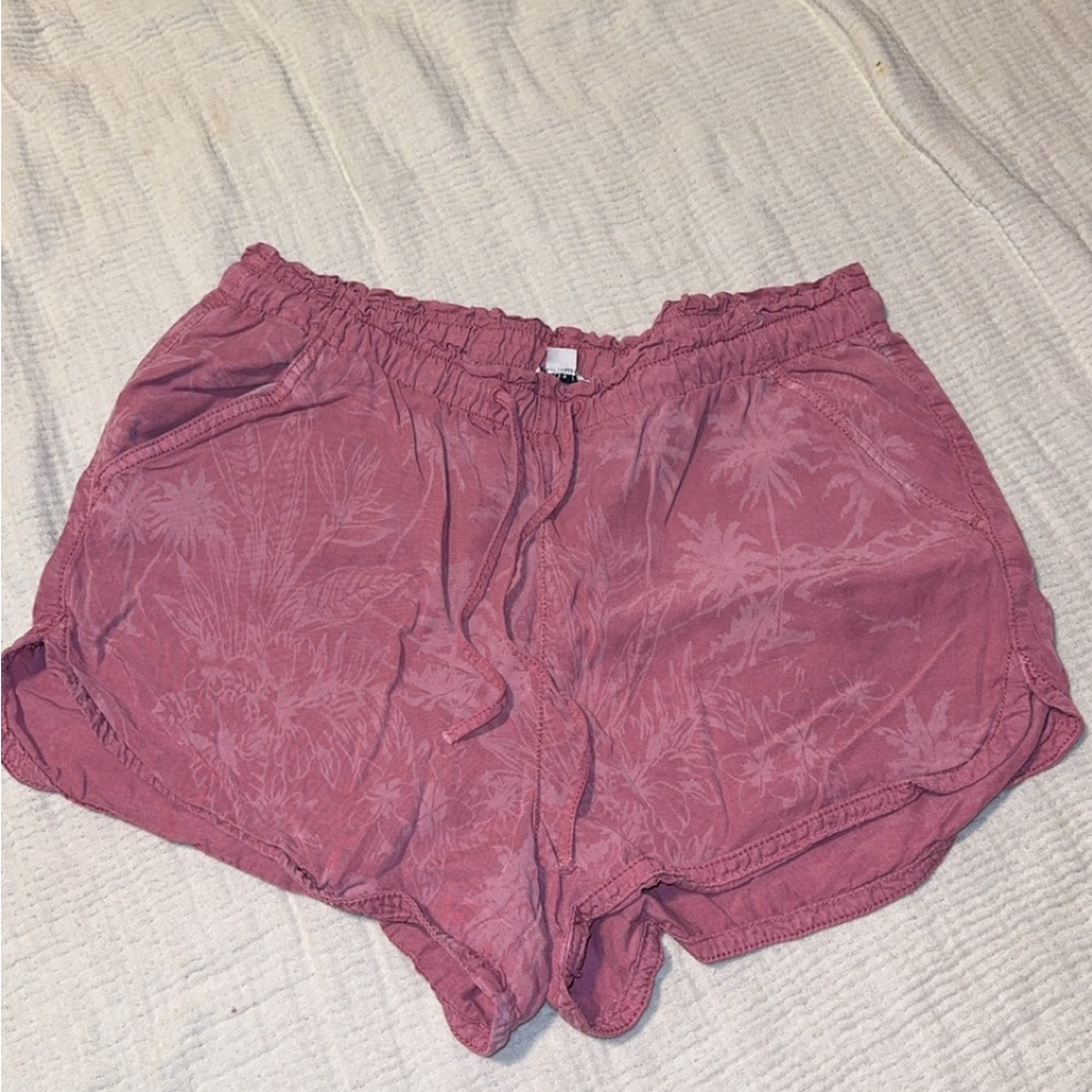 American Eagle Outfitters Pink Athletic Shorts with Elastic Waistband